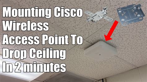 cisco ap ceiling mount for electrical box|Cisco ap wall mount template.